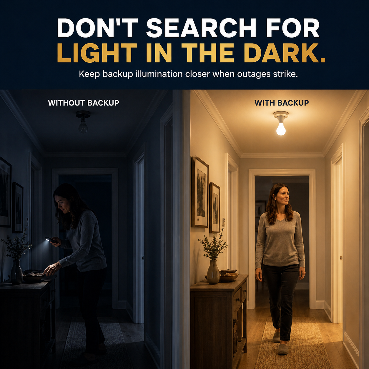 4-Pack Rechargeable Emergency LED Bulbs – Stay Ready for Power Outages 💡