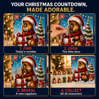 Capybara Christmas Advent Calendar – 24 Days of Tiny Surprises 🎄