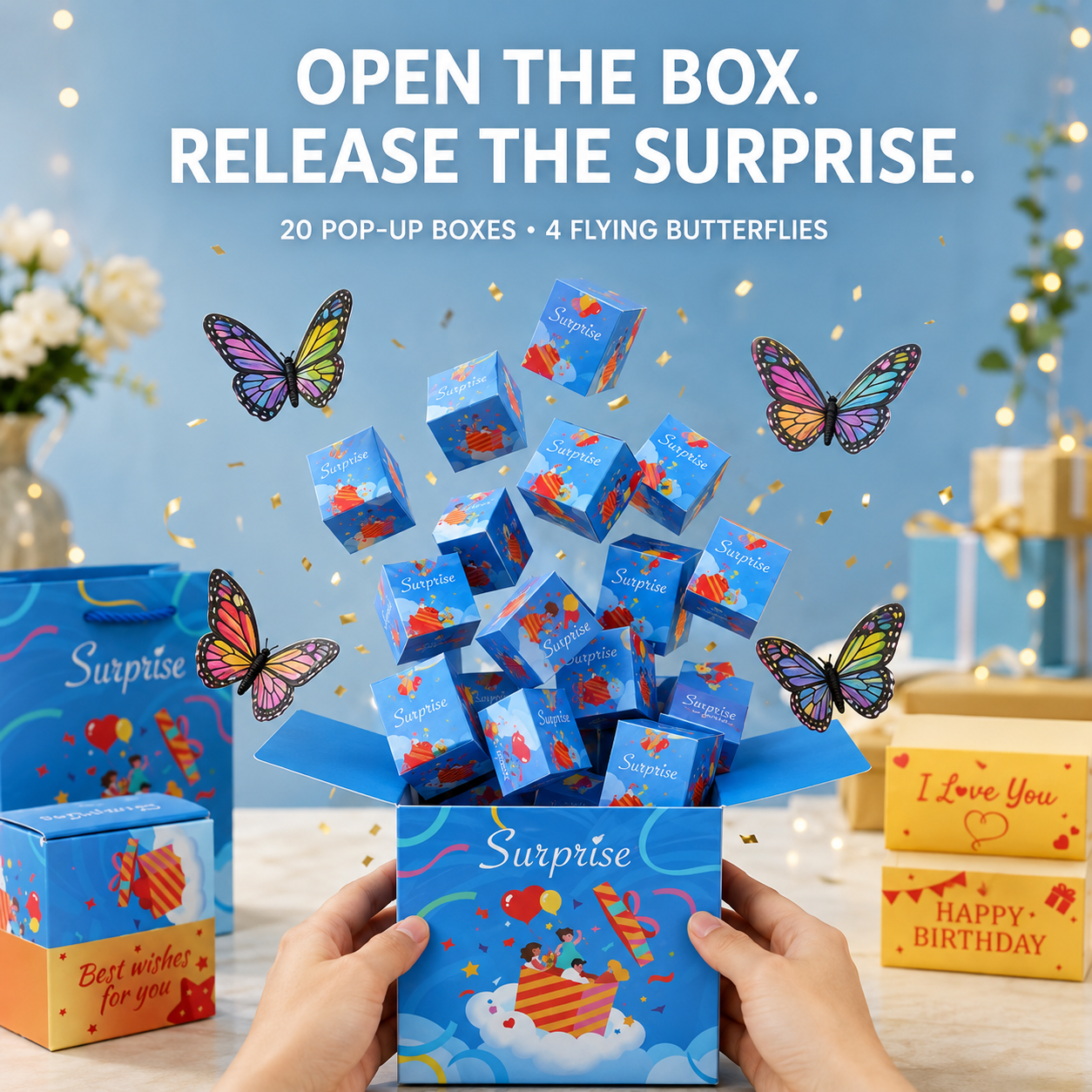 Pop-Up Surprise Explosion Gift Box Kit – Make Their Gift Come to Life 🎁