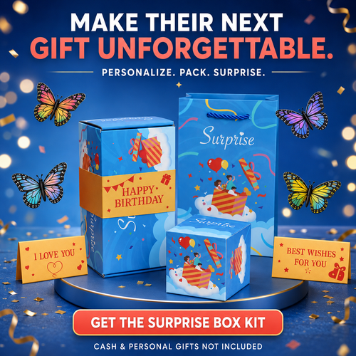 Pop-Up Surprise Explosion Gift Box Kit – Make Their Gift Come to Life 🎁