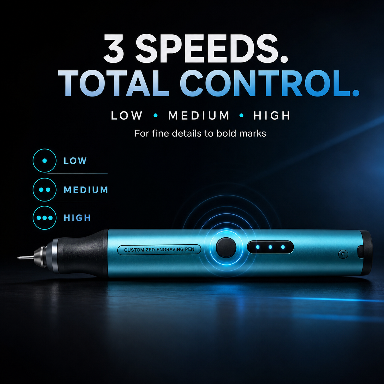 Cordless Rechargeable Engraving Pen 5-Speed Carving Kit