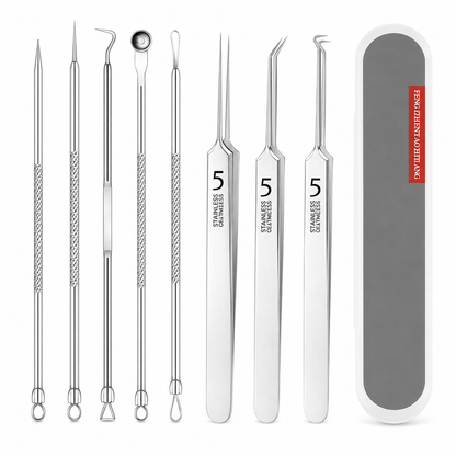 ✨ Precision Blackhead Tweezer Set – 3 Stainless Steel Tip Styles