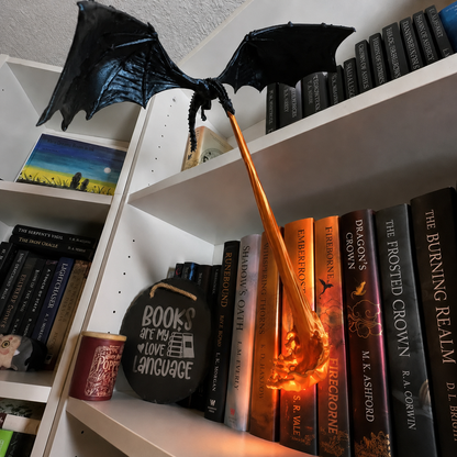 🔥 LAST DAY 50% OFF-🐉 Fire-Breathing Dragon Bookshelf Lamp – Fantasy LED Shelf Decor