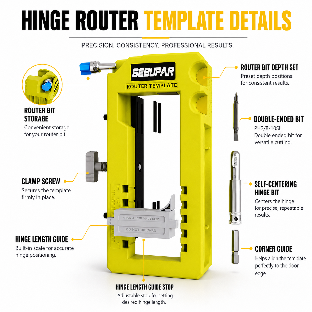 Install Door Hinges Like a Pro – Accurate Door Hinge Mortise Jig