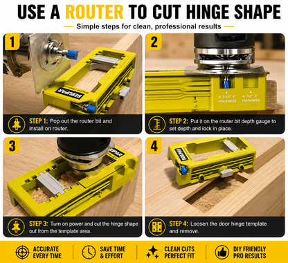 Install Door Hinges Like a Pro – Accurate Door Hinge Mortise Jig
