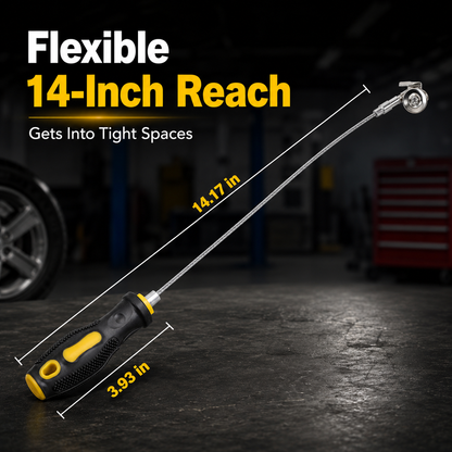 Magnetic Oil Drain Plug Remover Tool | 14 Inch Anti-Scald Flexible Sump Plug Tool