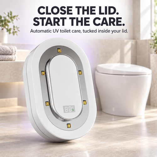 Automatic UV Toilet Care Light – Peel & Stick Installation