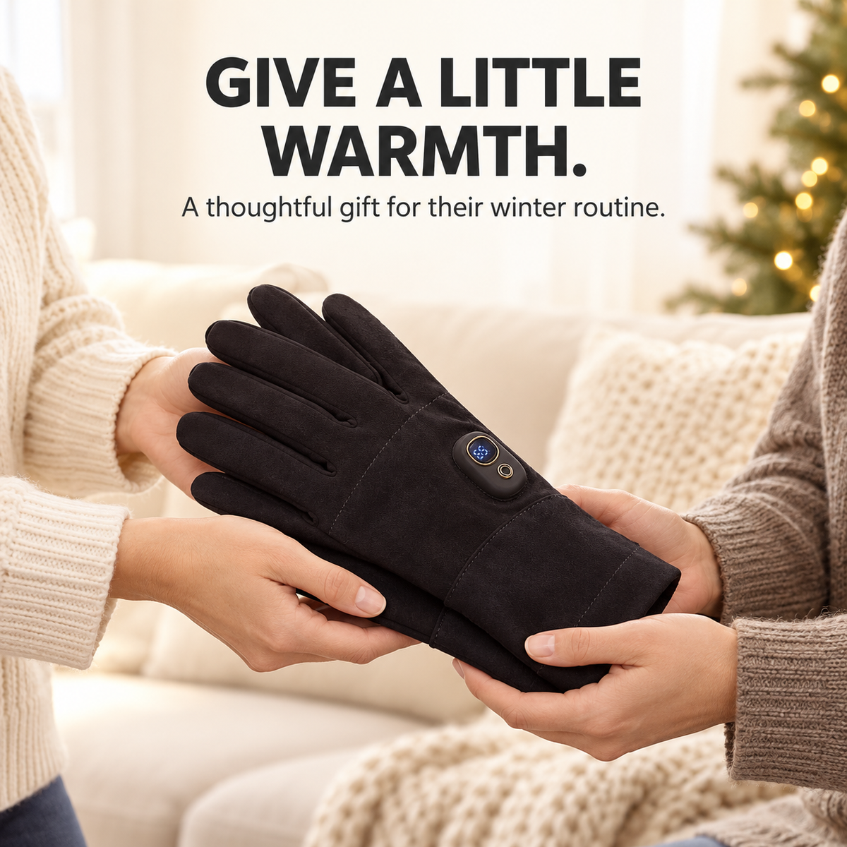 🧤 Heated Touchscreen Gloves with Digital Display – Bring Warmth to Your Winter Routine