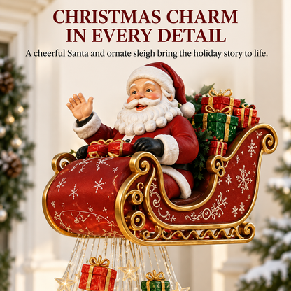 🎅 Santa Sleigh Christmas Cascade Lights – Bring Holiday Magic Home