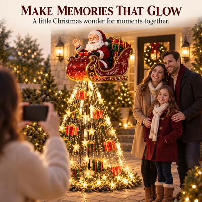 🎅 Santa Sleigh Christmas Cascade Lights – Bring Holiday Magic Home