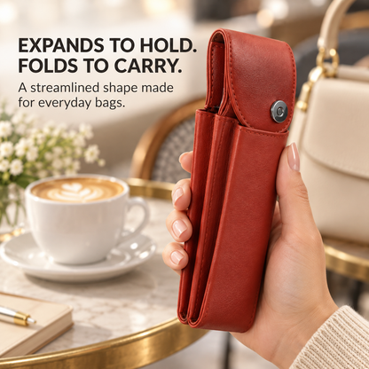 👓 Foldable Dual Glasses Case – Carry Two Pairs Without Two Bulky Cases