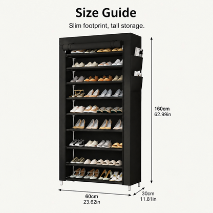 👟 Home Organization Sale 50% OFF — Large Capacity Shoe Storage Cabinet | Multi-Level Entryway Shoe Organizer With Dust Cover