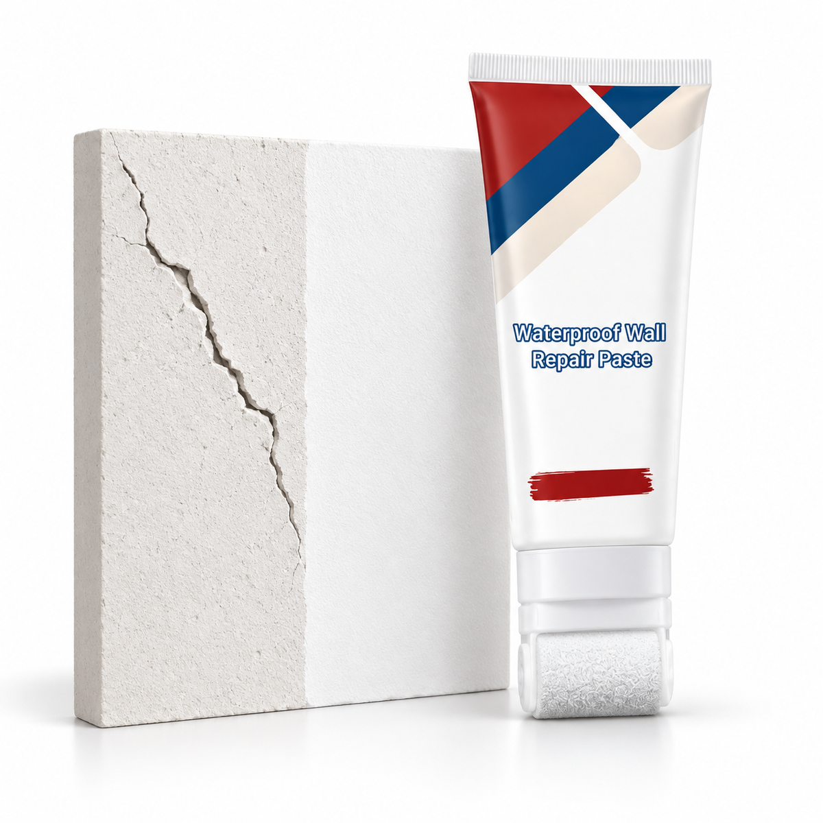 🥳2026 HOT SALE🥳💞50K+ SOLD! 🥩🍴 48% OFF!All-in-One Wall Repair Paste with Roller Brush