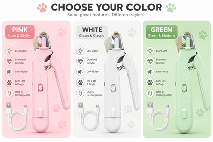 Dog & Cat Universal 2-in-1 Paw Trimmer Set
