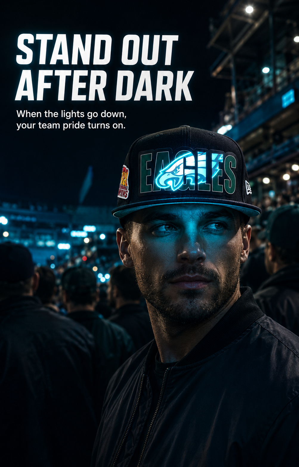 Animated Light-Up Football Fan Cap – Dynamic Game-Day Glow ⚡
