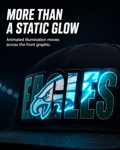 Animated Light-Up Football Fan Cap – Dynamic Game-Day Glow ⚡