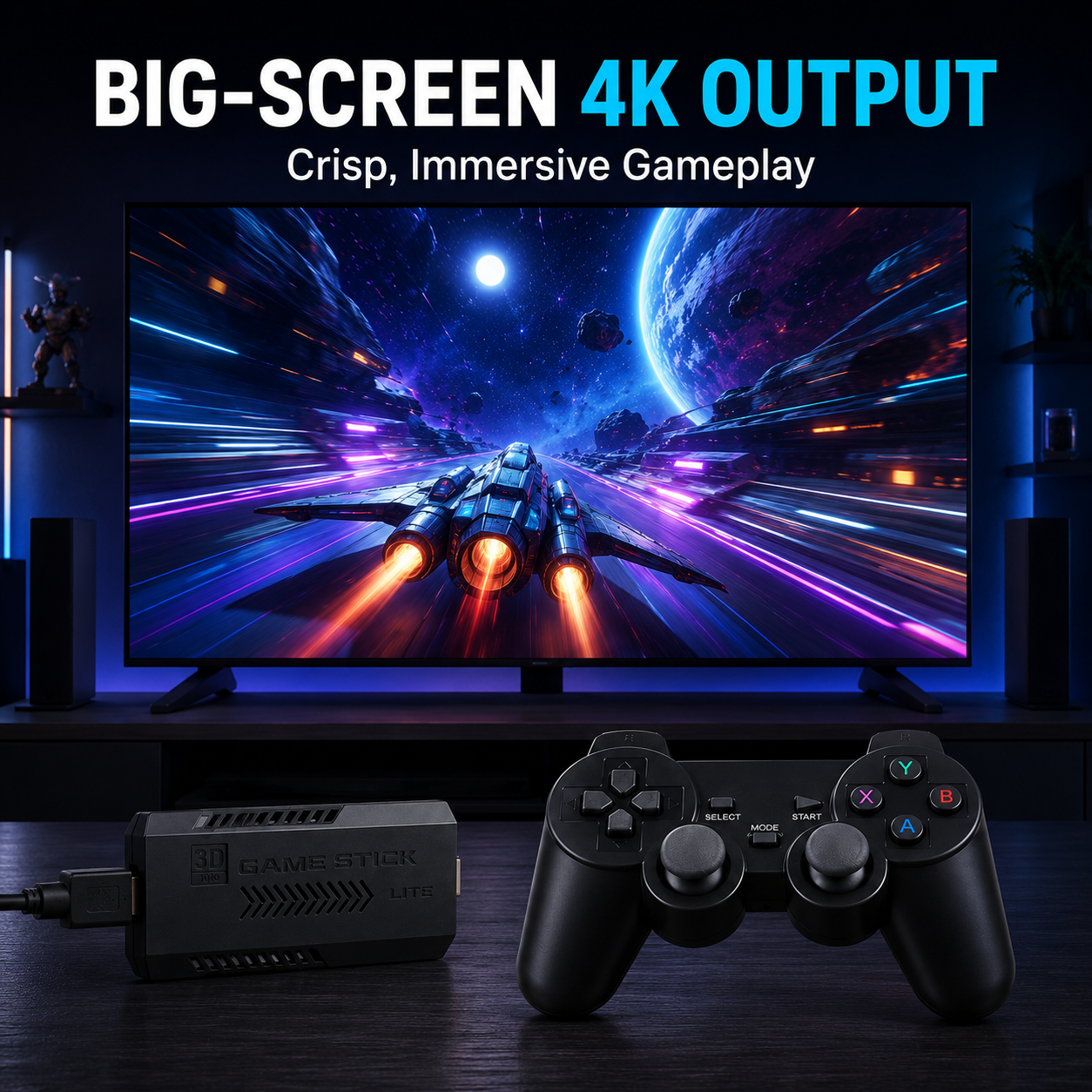 Retro Video Game Console 4K High-Definition Output