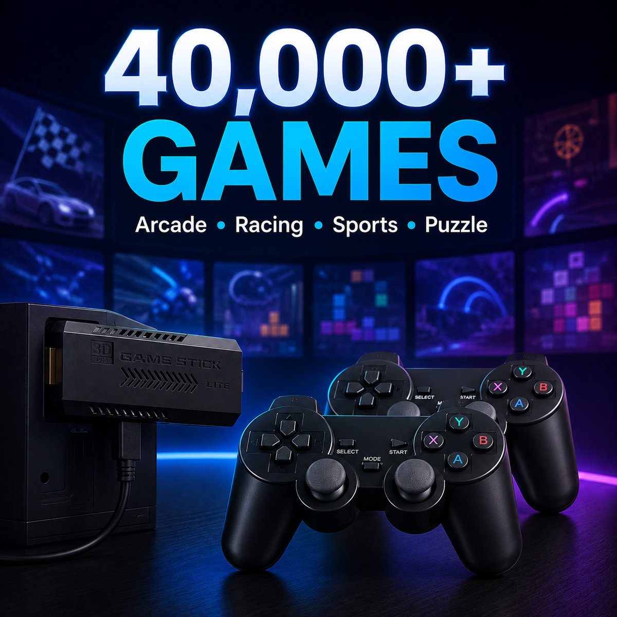 Retro Video Game Console 4K High-Definition Output