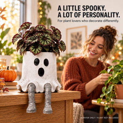 🎃 Spooky Sitting Planters with Dangling Legs – Cute Halloween Plant Pots