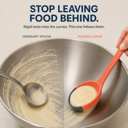 🥄 ScoopScrape™ 2-in-1 Flexible Kitchen Scoop & Scraper