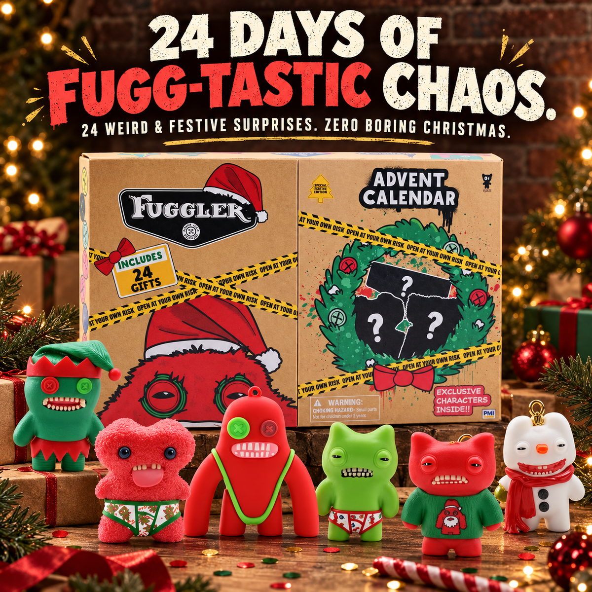 🎄 Fuggler 24-Day Advent Calendar – 24 Fugg-Tastic Collectible Surprises