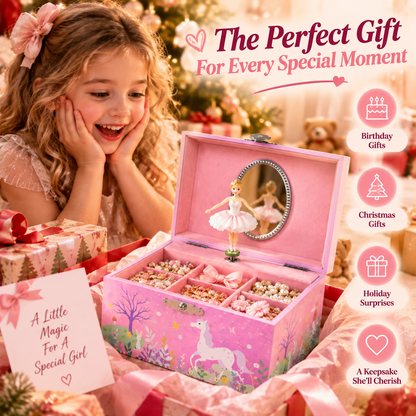 🩰 Magical Ballerina Jewelry Music Box for Little Princesses