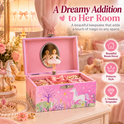 🩰 Magical Ballerina Jewelry Music Box for Little Princesses