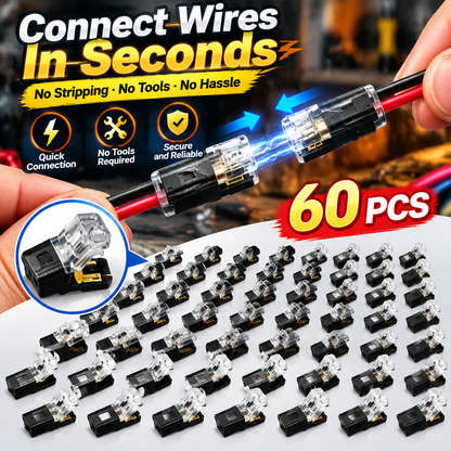 ⚡ Quick Wire Connectors 60PCS – Fast Electrical Wire Splice Connectors For DIY Repairs