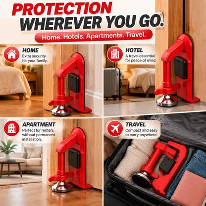 🚪 Portable Metal Door Security Bar — Extra Protection In Seconds