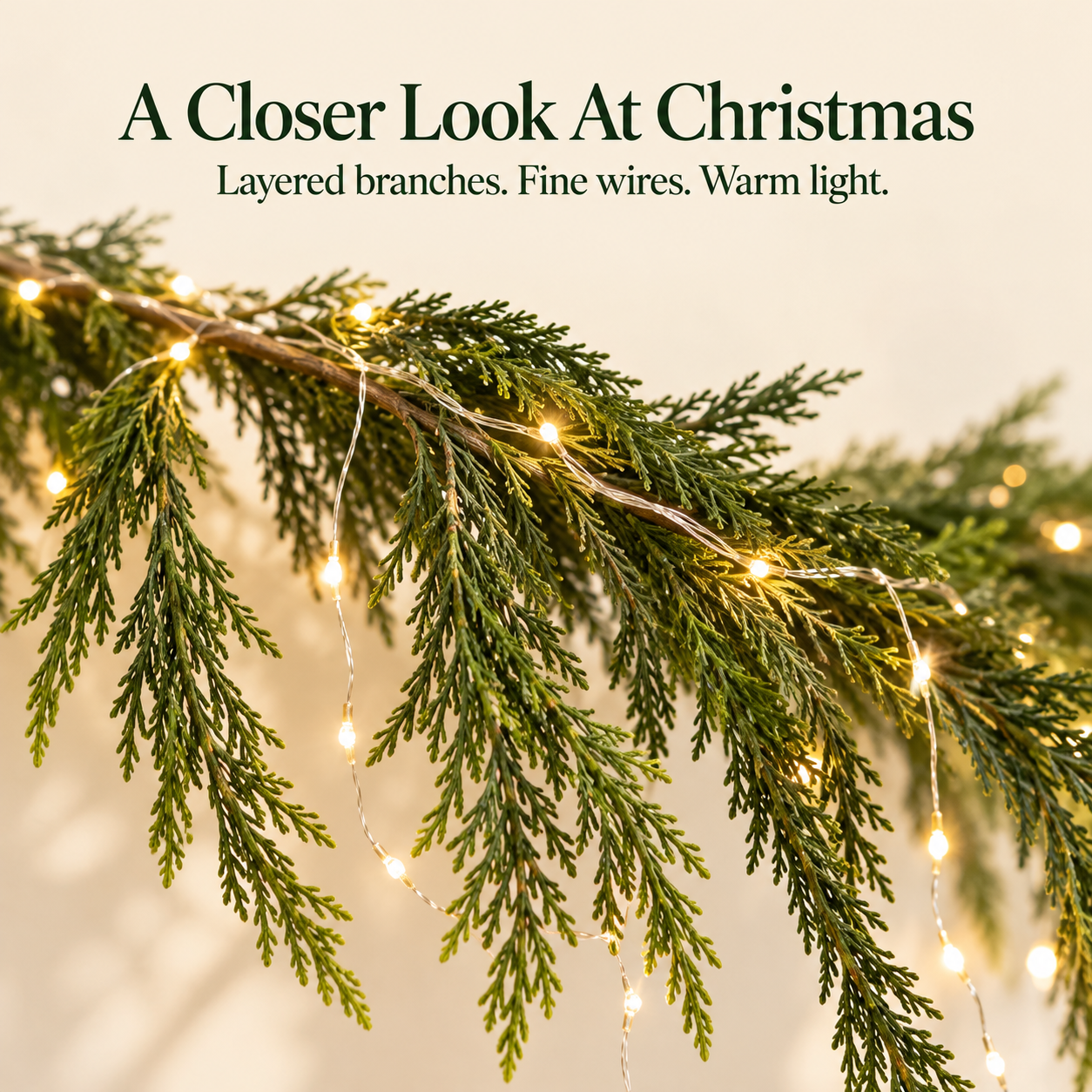 Fine Branching and Hanging Light Strands