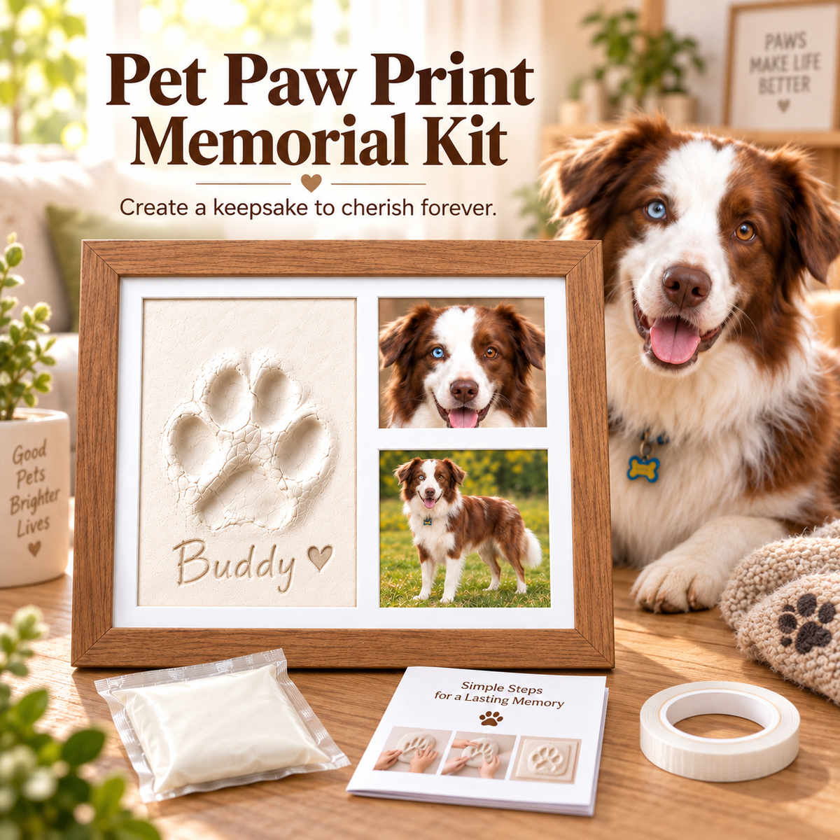 🐾❤️Forever Paw Print Keepsake Kit – Keep Their Paw Close Forever