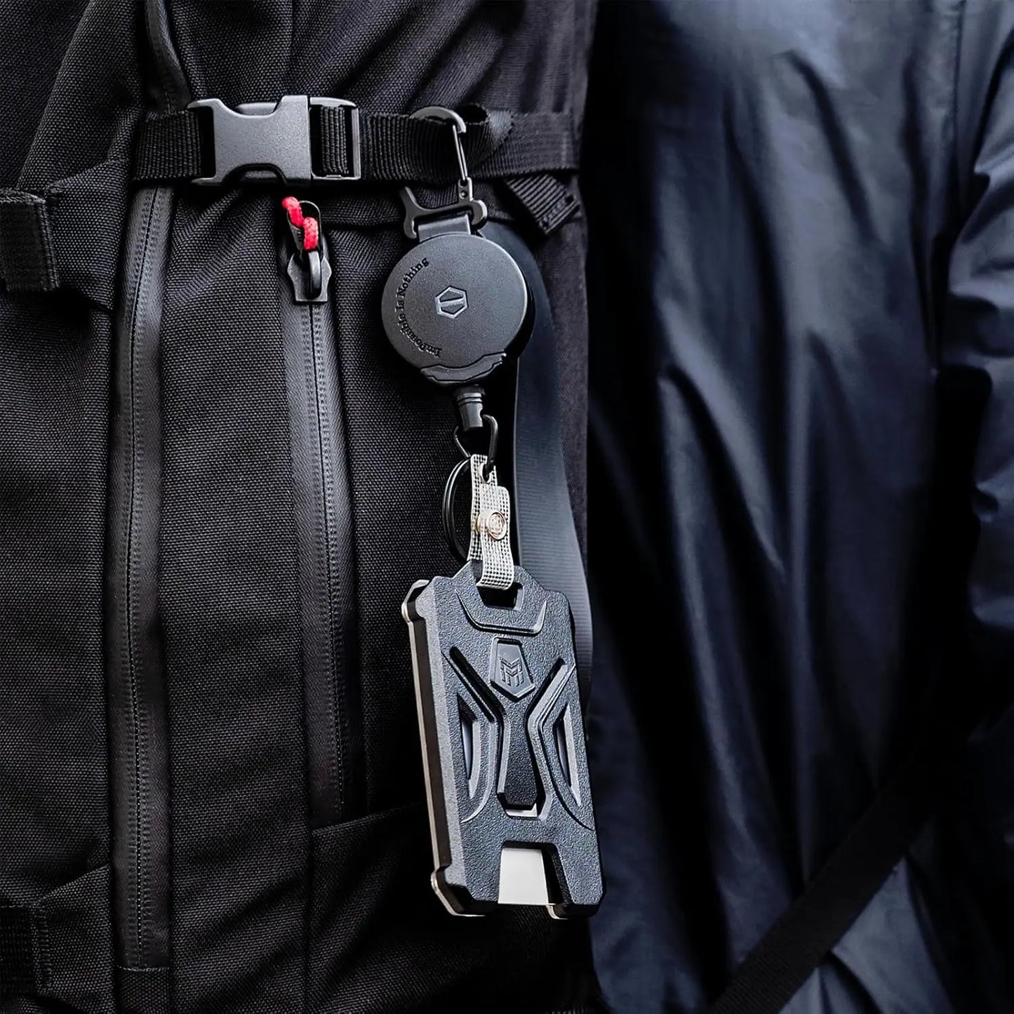 Heavy Duty Retractable Badge Holder with Carabiner Clip