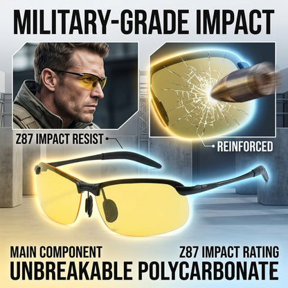 🕶️Smart Vision Glasses – Anti-Glare UV Protection with Infrared Night Vision & Impact-Resistant Lenses