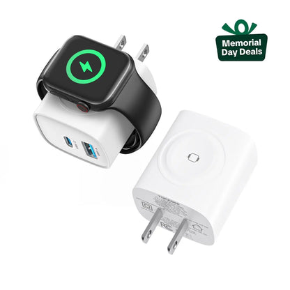 3-in-1 Magnetic Apple Watch & iPhone Charger | 20W USB-C Fast Charger