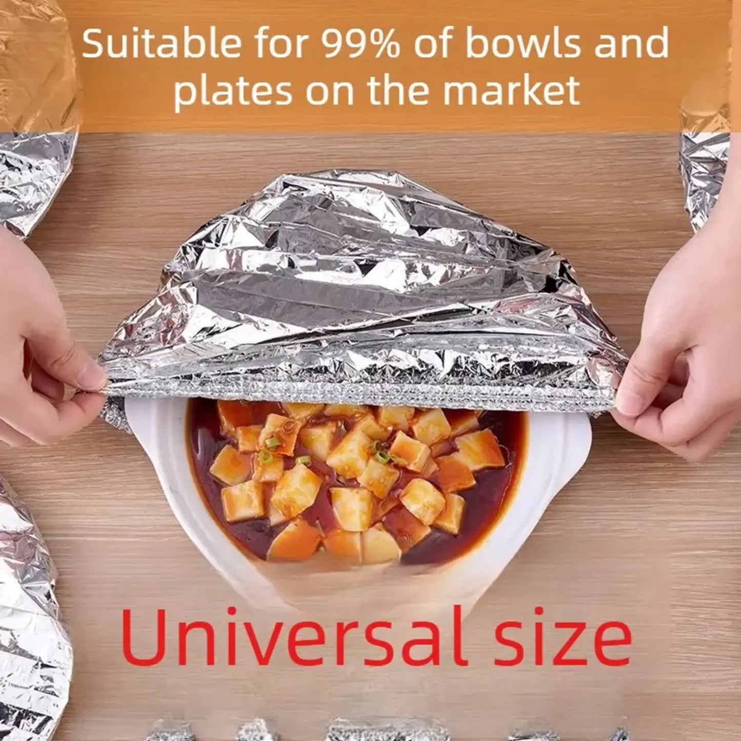 Aluminum Foil Heat-Retaining Food Cover for Kitchen & Dining Table