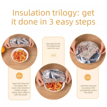 Aluminum Foil Heat-Retaining Food Cover for Kitchen & Dining Table