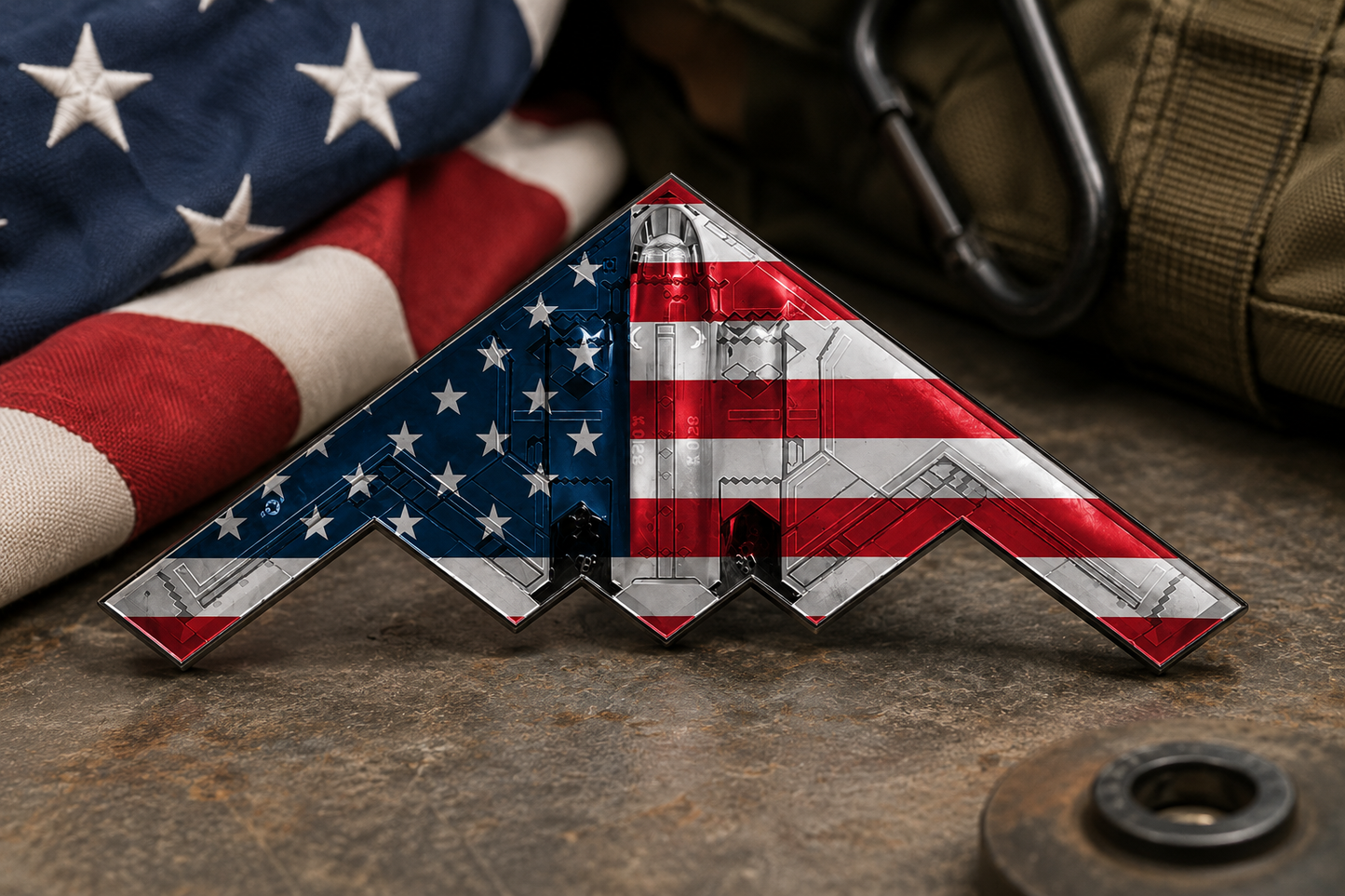 Spirit of '76 B-2 Stealth Bomber Challenge Coin