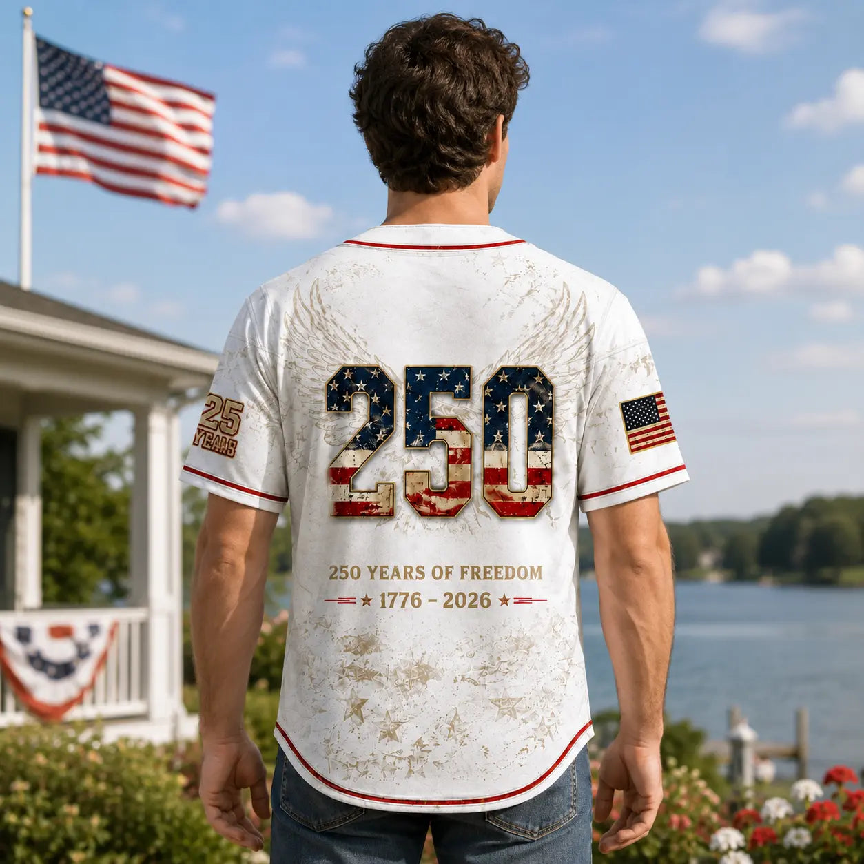 USA 250th Anniversary Baseball Jersey | 1776–2026 Patriotic Shirt