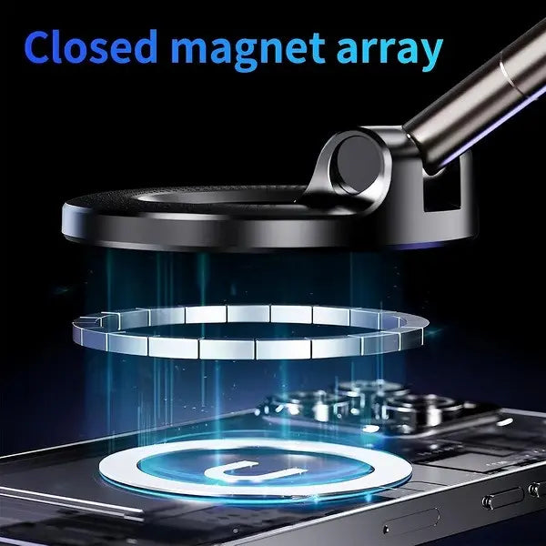 Foldable Magnetic Car Phone Holder | 20 N52 Magnets MagSafe Mount