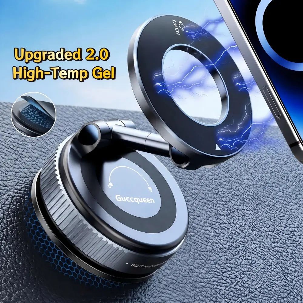 Foldable Magnetic Car Phone Holder | 20 N52 Magnets MagSafe Mount
