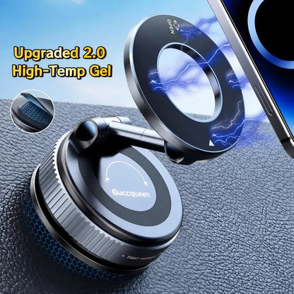 Foldable Magnetic Car Phone Holder | 20 N52 Magnets MagSafe Mount