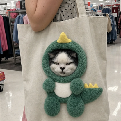 🐾 Cozy Carry Pet Tote with Peek-Out Head Opening