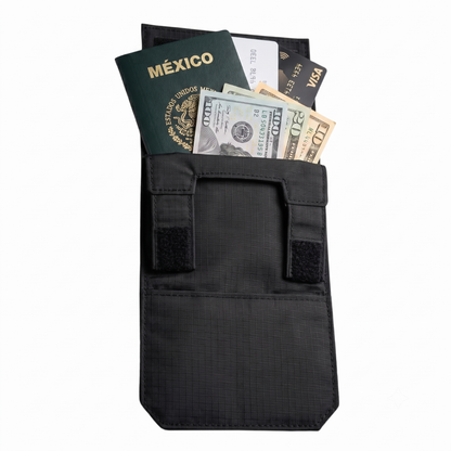 🛡️Ultra-Slim Hidden Travel Wallet – Passport, Cash & Card Organizer