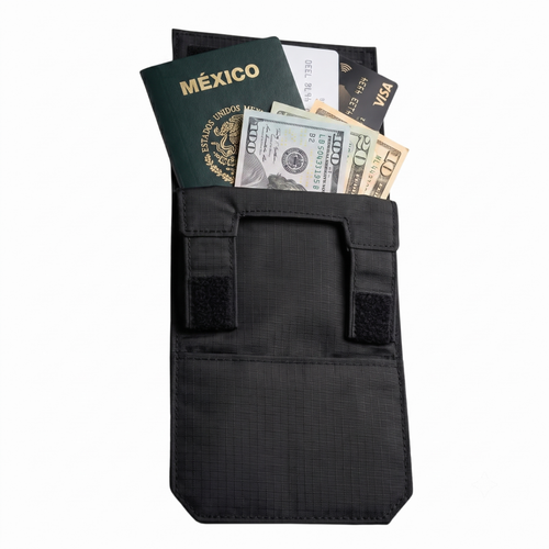 🛡️Ultra-Slim Hidden Travel Wallet – Passport, Cash & Card Organizer