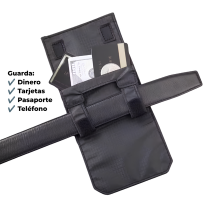 🛡️Ultra-Slim Hidden Travel Wallet – Passport, Cash & Card Organizer
