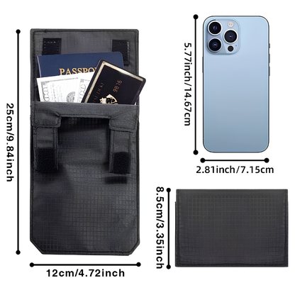 🛡️Ultra-Slim Hidden Travel Wallet – Passport, Cash & Card Organizer