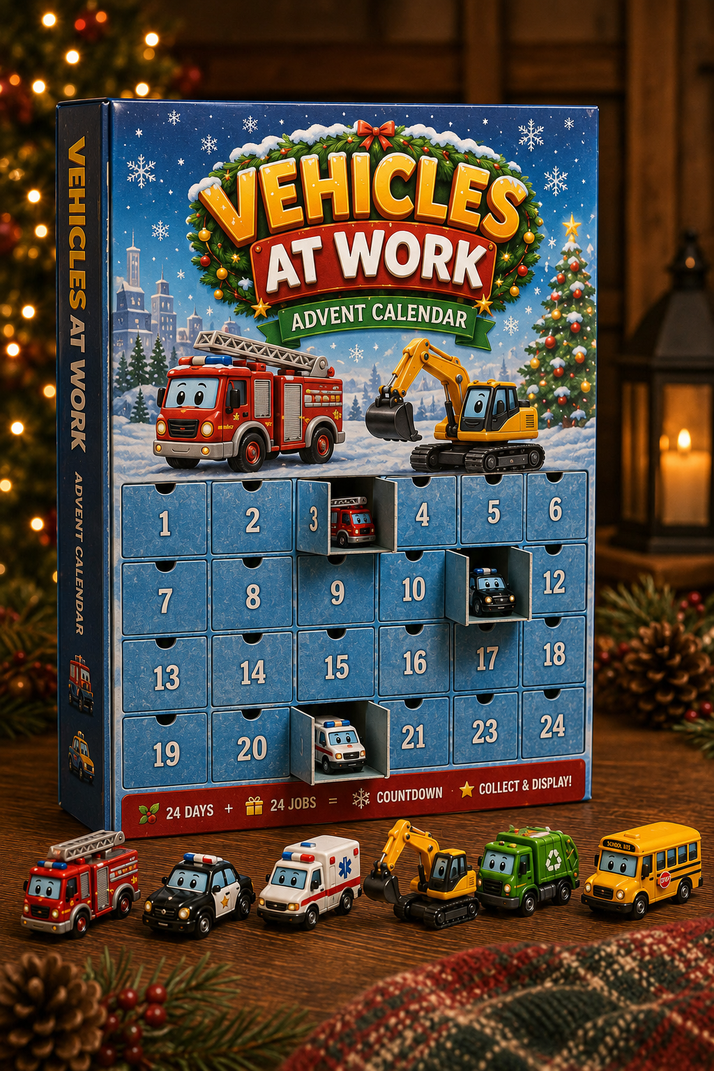 🚒 2026 Vehicles At Work Advent Calendar – 24 Days of Trucks & Job-Site Surprises