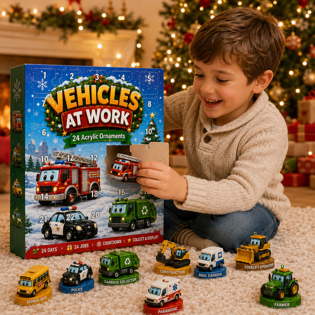 🚒 2026 Vehicles At Work Advent Calendar – 24 Days of Trucks & Job-Site Surprises