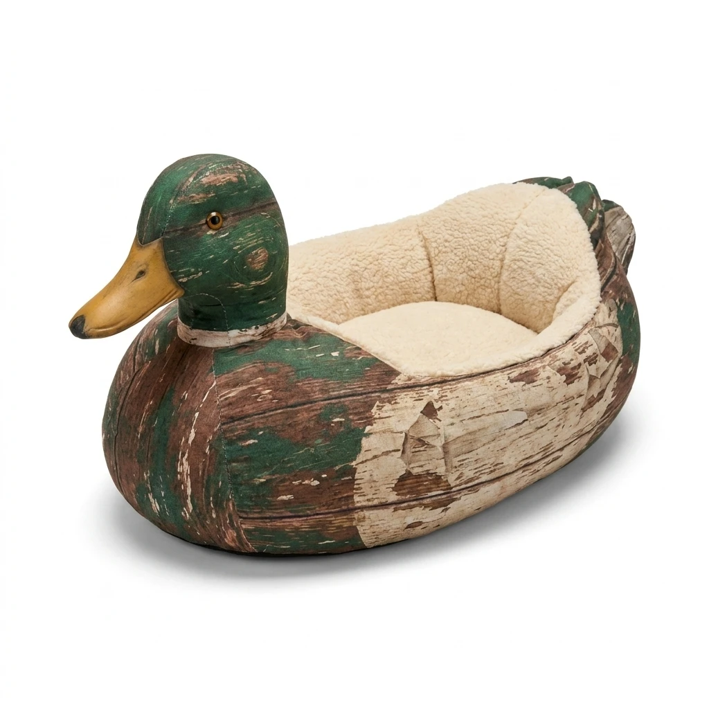 Cozy Bird Dog Bed – Cute Duck & Turkey Shape