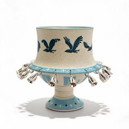 Flying Bird – Handcrafted Ceramic Spinner Goblet